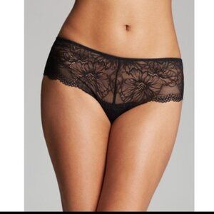 LOT OF 2- NATORI BLISS BLOOM BRIEFS PANTY BLACK SMOKE NWT- 753067